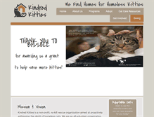 Tablet Screenshot of kindredkitties.org